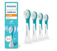 Philips Sonicare for Kids, Genuine Replacement Toothbrush Heads for Kids Aged 3+, 4 Pack, HX6034/90