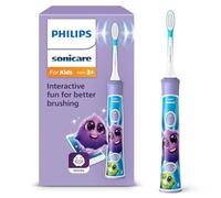 Philips Sonicare for Kids, Sonic Electric Toothbrush with App, for Kids Age 3+, with SmarTimer and QuadPacer for a Thorough Clean, Purple, Model HX6322/12