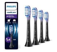 Philips Sonicare G3 Premium Gum Care, Genuine Replacement Toothbrush Heads, Black, 4 Pack, HX9054/88