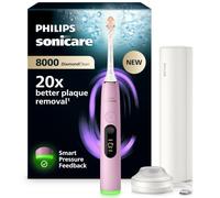 Philips Sonicare Next-Generation DiamondClean 8000 Sonic Electric Toothbrush - with Smart Pressure Feedback and 15 Settings, Blossom Pink, HX8311/15