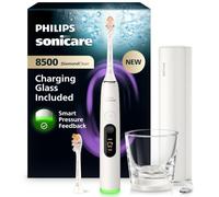 Philips Sonicare Next-Generation DiamondClean 8500 Sonic Electric Toothbrush - with Smart Pressure Feedback, and 18 Settings, Powder White, HX8514/11