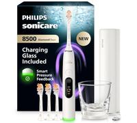 Philips Sonicare Next-Generation DiamondClean 8500 Sonic Electric Toothbrush - with Smart Pressure Feedback and 18 Settings, Powder White, HX8515/11