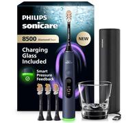 Philips Sonicare Next-Generation DiamondClean 8500 Sonic Electric Toothbrush - with Smart Pressure Feedback and 18 Settings, Dark Blue, HX8515/13