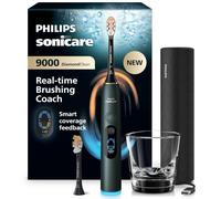 Philips Sonicare Next-Generation DiamondClean 9000 Sonic Electric Toothbrush - with Smart Coverage Feedback, Smart Pressure Feedback and 21 Settings, Midnight Green, HX9214/84