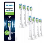 Philips Sonicare W2 Optimal White, Genuine Replacement Toothbrush Heads, White, 8 Pack, HX6068/87