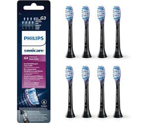 Philips Sonicare Original G3 Premium Gum Care Standard Sonic Toothbrush Heads - 8 Pack in Black (Model HX9058/33)