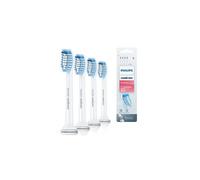Philips Sonicare Original S Sensitive Standard Sonic Toothbrush Heads - 4 Pack in White (Model HX6054/07)