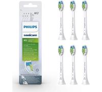 Philips Sonicare Original W2 Optimal White Standard Sonic Toothbrush Heads - 6 Pack in Black (Model HX6066/10)