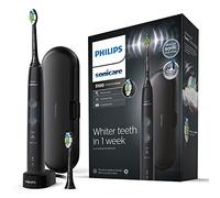 Philips Sonicare ProtectiveClean 5100 Electric Toothbrush, Black, with Travel Case, 3 x Cleaning Modes & 2 x Whitening Brush Head, (UK 2-pin Bathroom Plug) - HX6850/39