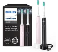 Philips Sonicare Serie 3100 HX3675/15 Electric Toothbrush Dual Pack - Black/Pink