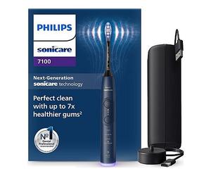Philips Sonicare Series 7100 Rechargeable Electric Toothbrush Navy Blue with Charging Travel Case & App HX7423/09