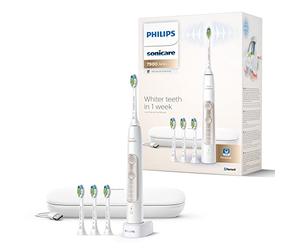 Philips Sonicare Series 7900: Advanced Whitening Sonic Electric Toothbrush with app in White, (Model HX9636/19)