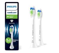 Philips Sonicare W2 Optimal White, Genuine Replacement Toothbrush Heads, White, 2 Pack, HX6062/87