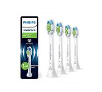 Philips Sonicare W2 Optimal White, Genuine Replacement Toothbrush Heads, White, 4 Pack, HX6064/87, One Colour, Women One Colour