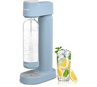 Philips Sparkling Water Maker Soda Maker Machine for Home Carbonating with BPA free PET 1L Carbonating Bottle, Compatible with Any Screw-in 60L CO2 Exchange Carbonator(NOT Included), Blue Plastic