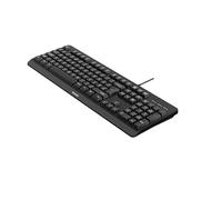 Philips SPK6207BL Wired Keyboard, Plug and play USB, Water Resistant, Multimedia shortcut keys, home office, PC/laptop