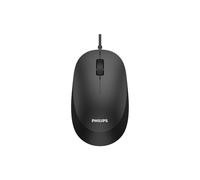Philips SPK7207B Wired mouse, Ambidextrous design, Scroll wheel, Ergonomic, Optical Tracking, plug and play, silent design for reduced click sound
