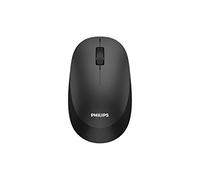 Philips SPK7307BL Wireless Mouse, 2.4Ghz,Intelligent power saving, 1,600 DPI, Ambidextrous shape, Reduced click sound, High-definition optical tracking