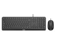 PHILIPS SPT6307B Wireless Full-Size Mechanical Keyboard + Mouse, RF, Black, Linux, Home, PC