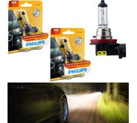 Philips Standard H8 35W Two Bulbs Head Light Low Beam Replacement Stock EO Bike