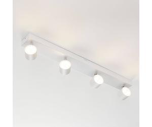 Philips Star four-bulb LED ceiling spot, white, WarmGlow