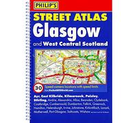 Philip's Street Atlas Glasgow and West Central Scotland: Spiral Edition
