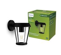 Philips Sunera Outdoor Wall Light, Max 25W, E27 Socket, Black
