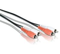 Philips SWA 2523 T/10 Stereo Audio Cable (2x RCA plug 2x RCA plug) 3.0 m Red/White/German Import