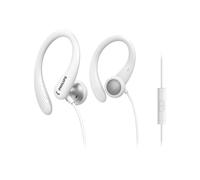 Philips A1105WT/00 Sports In-Ear Headphones with Flexible Ear Hook, Bass Beat Vents, IPX2 Sweat Resistant, Inline Remote
