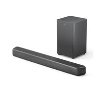 PHILIPS TAB5309-10 2.1ch Bluetooth Soundbar with Wireless Subwoofer - Dark Grey