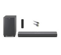 Philips TAB6100 Soundbar, 400W, Dolby Atmos, Wireless Subwoofer | 2.1 Channel, DTS:X, Multi Input, Titan / Dark Grey