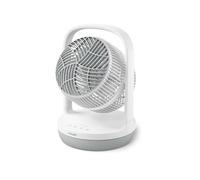 Philips Table fan series 2000. Powerful and ultra-quiet. 23 dB. Air circulation. 180° tiltable. 3 speeds. For bedroom, home and office. CX2050, White.