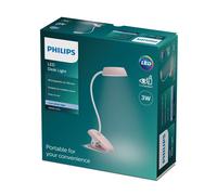 Philips Table Lamp Doughnut Desk Clip USB Rechargeable 3W Blush