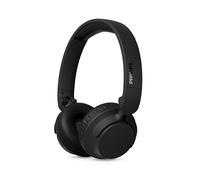 Philips TAH4000BK On-Ear Wireless Headphones, 70h Play Time, Dynamic Bass, 32 mm Drivers, Bluetooth 6.0 Multipoint, Fast Pair, Replaceable Cushions & Battery, Lightweight Foldable Design - Black