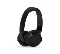 Philips TAH4209BK Lightweight On Ear Wireless Bluetooth Headphones with Passive Noise Isolation - 55 Hours Play Time, Natural Sound, Clear Calls, Dynamic Bass, 2 Hours USB-C Charging - Black