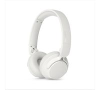 Philips TAH4500WT On-Ear Wireless Noise-Cancelling Headphones, 70h Play Time, Dynamic Bass, 32 mm Drivers, Bluetooth 6.0 Multipoint, Fast Pair, Replaceable Cushions & Battery - White