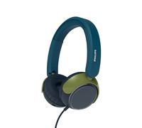 Philips TAK2000CT 2000 Series On Ear Wired Kids Foldable Headphones - Volume Limited, Audio Sharing, 3.5mm and USB-C Cable included - Crystal Teal