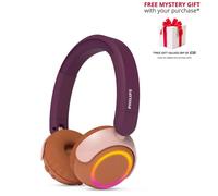 Philips TAK4200 Kids' Wireless On-ear Bluetooth Headphones in Magenta Philips Magenta