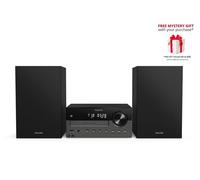 Philips TAM4505M2 Micro Hi-Fi System - 80W, Bass Reflex Speakers, DAB+/FM, CD, USB, Audio-in, Bluetooth 5.4, Auracast, Remote Control, Digital Sound Presets, Eco Packaging