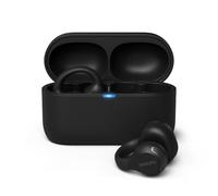 Philips TAQ2000BK Ear Cuff Style True Wireless Open Ear Multipoint Bluetooth Earbuds - 28 Hours Playtime, Pocket-sized charging case, Clear calls, Ideal for commuting and exercise - Black