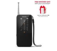 Philips TAR1509-00 Portable FM/AM Radio - Free Gift RRP £10!