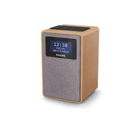Philips TAR5005-10 DAB+/FM Clock Radio Dual alarm Sleep timer Wood effect Prests