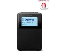 Philips Tar5100 Black Dab+ Fm Clock Radio Bluetooth Speaker Includes Free Gift