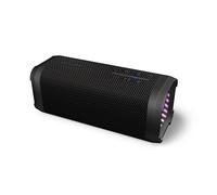 Philips TAS2000B Bluetooth Wireless Speaker with LED Lightshow, 20 W Bass+, Auracast, 20 Hrs Play Time, IPX5 Splash-Proof, USB Playback, Mic, App Control - Black