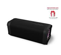 Philips TAS5000EB Wireless Bluetooth Speaker, 70W, LED Light Show, Waterproof, 24 Hours Play Back, Calls handling, Replaceable Battery Power Bank, Black