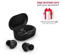 Philips TAT1209 True Wireless Earphones with Portable Charging Case - Free Gift RRP £10! - Black