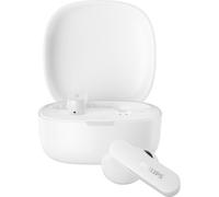 Philips True Wireless Earbuds TAT2100WT Bluetooth 6.0, 36-Hour Playtime, 4-Mic Clear Calls, IPX4 Splash Resistant, Pocket-Sized Charging Case, White