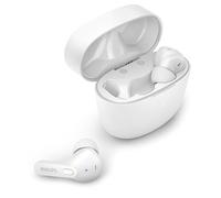 PHILIPS TAT2206WT/00 Earbuds, Adults In Ear Earbuds, Splash and Sweat Resistant, Bluetooth, Up to 18 Hours Play Time, Soft silicone Ear-Tip Covers in 3 Sizes, Built In Mic, White, Comfortable Fit