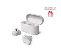 (White) Philips TAT3508 True Bluetooth Noise Cancelling In-Ear Headphones with Mic - Free Gift RRP 10!