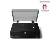Philips CENTURY Bluetooth Turntable TAV3000B/10 “The Stevie” | Retro 3-Speed Record Player with Built-In Stereo Speakers, Bass-Reflex, Auracast™, USB, RCA & Headphone Out